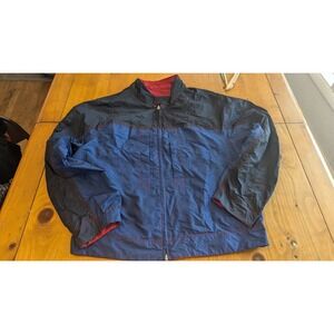 Tommy Hilfiger Mens Reversible Jacket Full Zip Blue Black Red